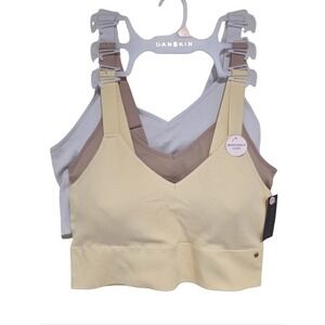 Danskin Ribbed 3pk Bras Bralettes Active Comfy Lounge Sports Plus Size New 2X